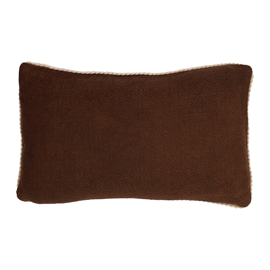 Housse De Coussin En Coton Brun 50x30cm - Seguia 5 Housse De Coussin En Coton Brun 50x30cm - Seguia – Image 3