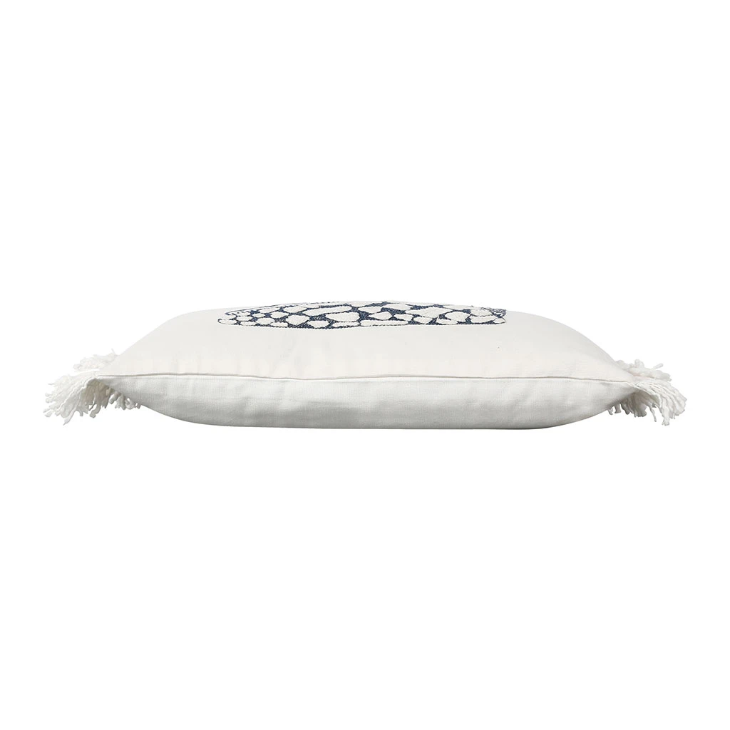 Housse De Coussin En Coton Cauri Bleu Marine 50x30cm - Bord De Mer 5 Housse De Coussin En Coton Cauri Bleu Marine 50x30cm - Bord De Mer – Image 3