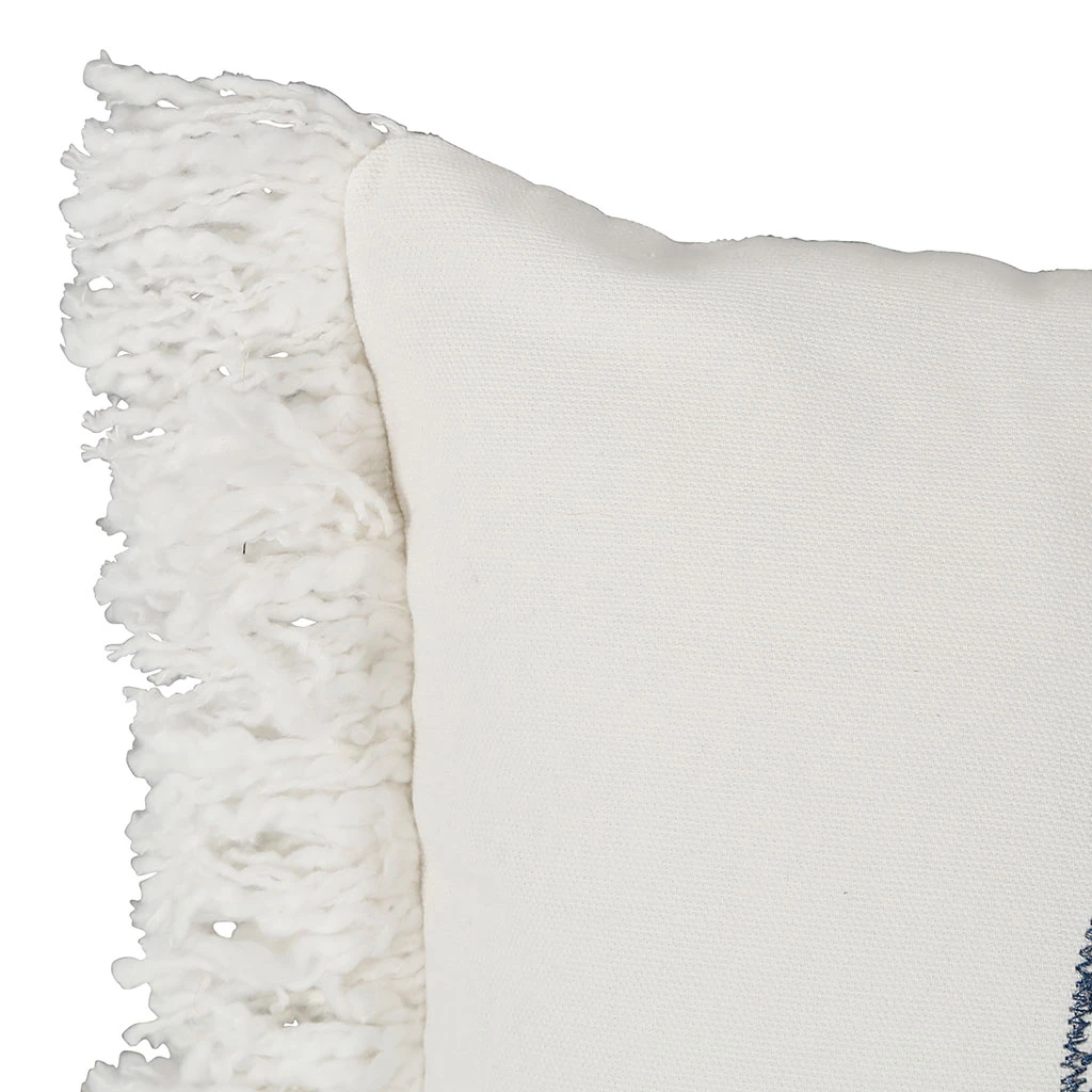 Housse De Coussin En Coton Cauri Bleu Marine 50x30cm - Bord De Mer 6 Housse De Coussin En Coton Cauri Bleu Marine 50x30cm - Bord De Mer – Image 4