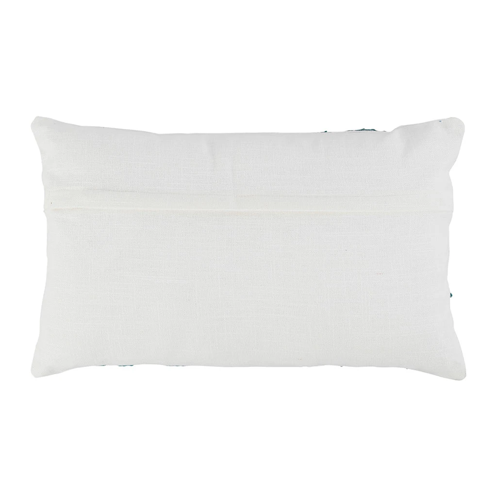 Housse De Coussin En Coton Corail Turquoise 50x30cm - Estran 4 Housse De Coussin En Coton Corail Turquoise 50x30cm - Estran – Image 2