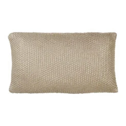 Housse De Coussin En Coton Doré 50x30cm - Ombelio