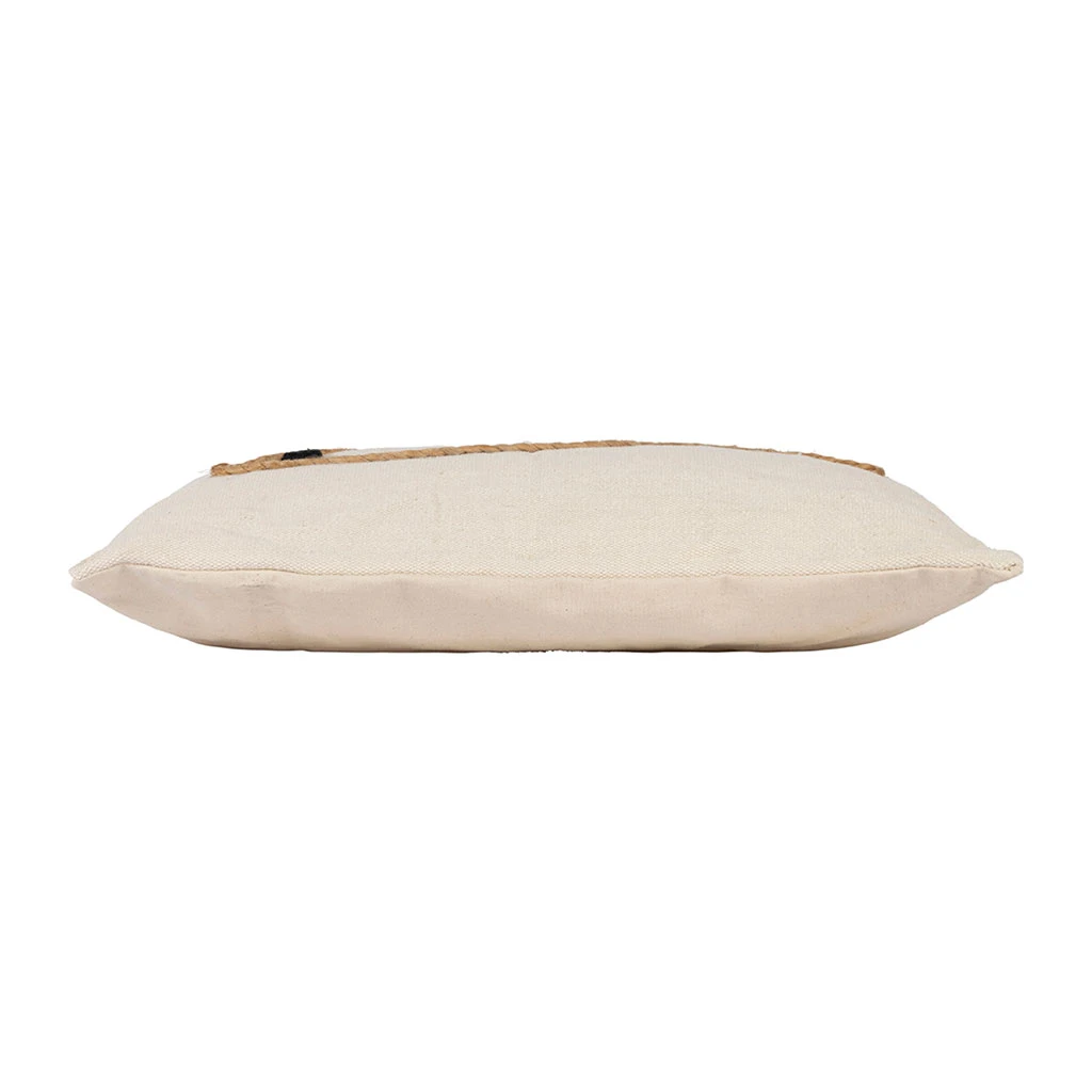 Housse De Coussin En Coton écru Et Jute Naturel 50x30cm - Eté A La Mer 5 Housse De Coussin En Coton écru Et Jute Naturel 50x30cm - Eté A La Mer – Image 3