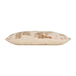 Housse De Coussin En Coton écru Et Palmiers Camel 50x30cm - Mocoa -Magasin De Literie housse de coussin en coton ecru et palmiers camel 50x30cm mocoa 78234 78234 DET02 WEB