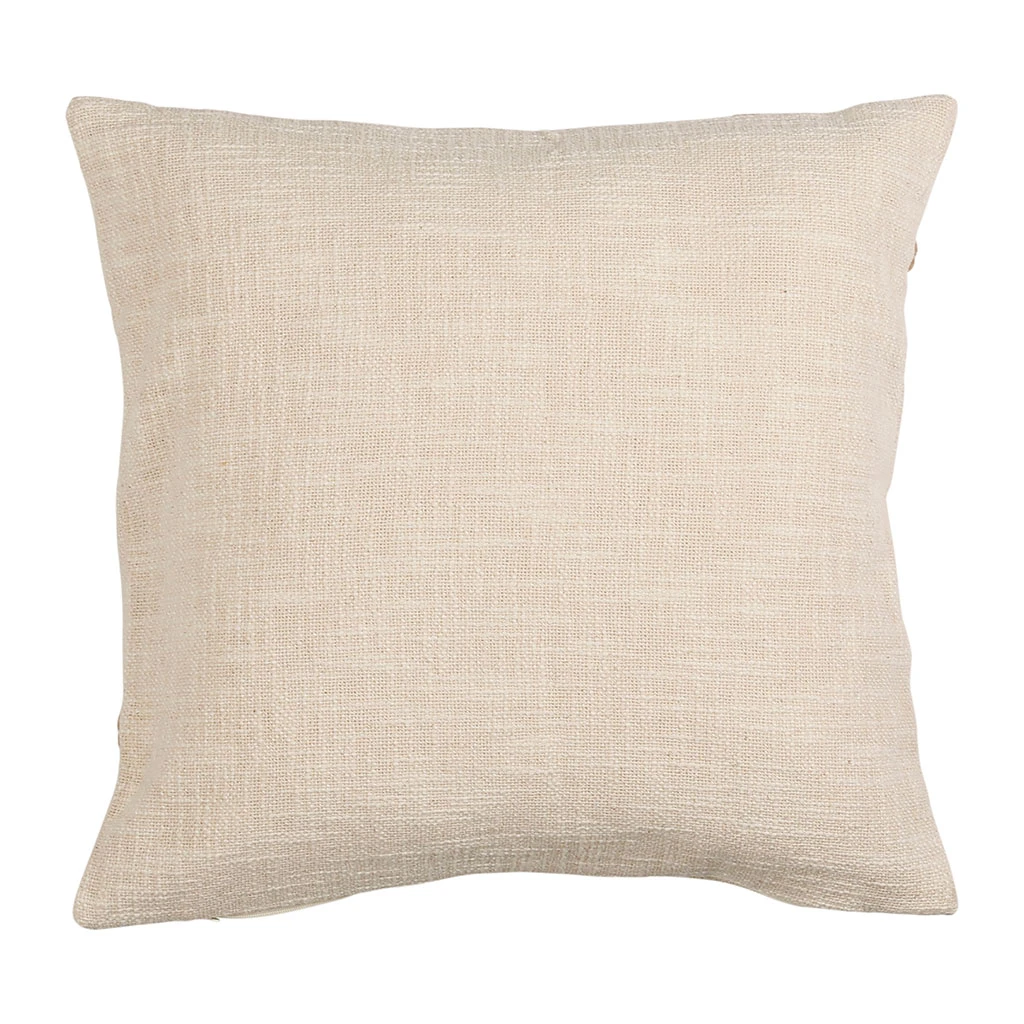 Housse De Coussin En Coton écru Et Terracotta 45x45cm - Organic 4 Housse De Coussin En Coton écru Et Terracotta 45x45cm - Organic – Image 2
