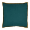 Housse De Coussin En Coton Emeraude Et Moutarde 45x45cm - Seguia