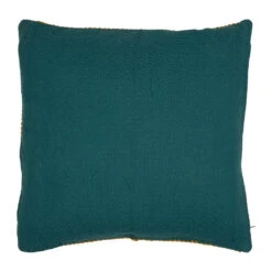 Housse De Coussin En Coton Emeraude Et Moutarde 45x45cm - Seguia -Magasin De Literie housse de coussin en coton emeraude et moutarde 45x45cm seguia 77719 77719 DET01 WEB