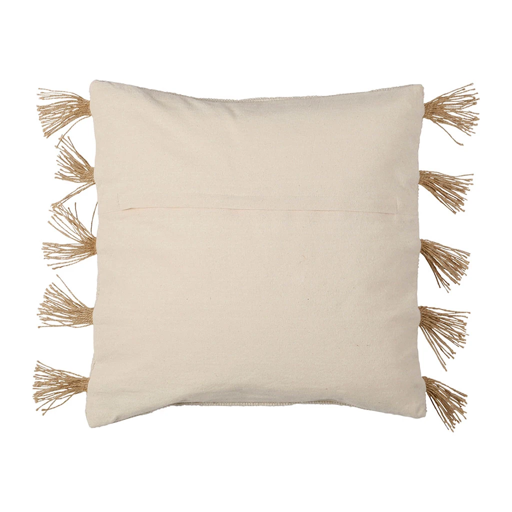 Housse De Coussin En Coton Et Jute écru 45x45cm - Kolore 4 Housse De Coussin En Coton Et Jute écru 45x45cm - Kolore – Image 2