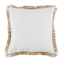 Housse De Coussin En Coton Et Jute Naturel 45x45cm - Cordine -Magasin De Literie housse de coussin en coton et jute naturel 45x45cm cordine 39740 39740 DET01 WEB