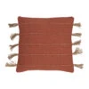 Housse De Coussin En Coton Et Jute Terracotta 45x45cm - Kolore