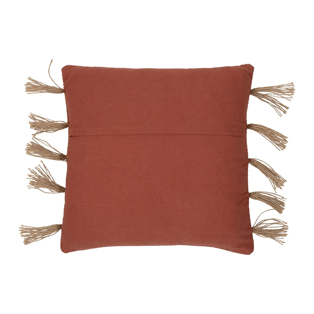 Housse De Coussin En Coton Et Jute Terracotta 45x45cm - Kolore 4 Housse De Coussin En Coton Et Jute Terracotta 45x45cm - Kolore – Image 2