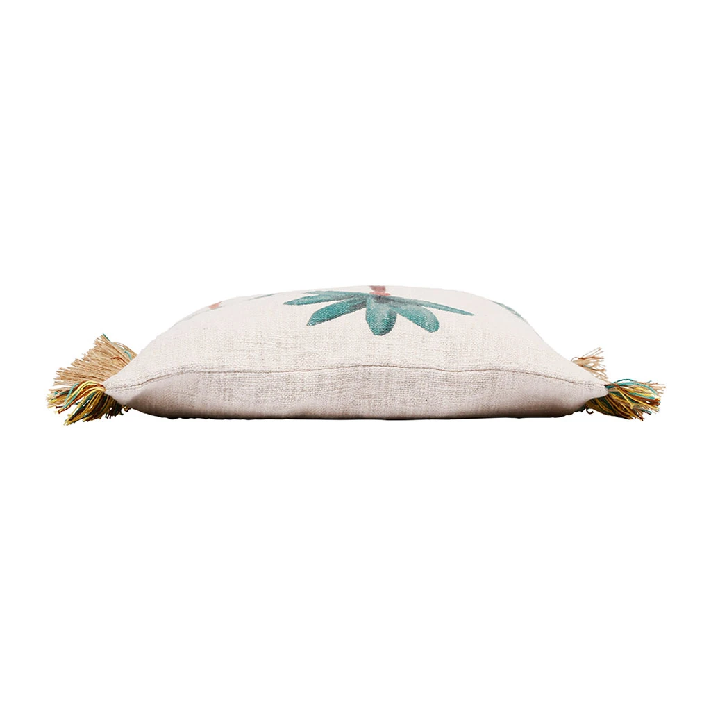 Housse De Coussin En Coton Et Jute Vert Et écru 45x45cm - Patchuca 5 Housse De Coussin En Coton Et Jute Vert Et écru 45x45cm - Patchuca – Image 3