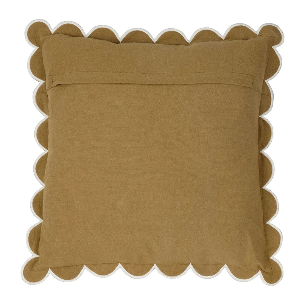 Housse De Coussin En Coton Kaki 45x45cm - Nomadea 4 Housse De Coussin En Coton Kaki 45x45cm - Nomadea – Image 2