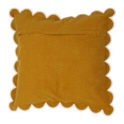 Housse De Coussin En Coton Moutarde 45x45cm - Nomadea -Magasin De Literie housse de coussin en coton moutarde 45x45cm nomadea 79068 79068 DET01 WEB 1