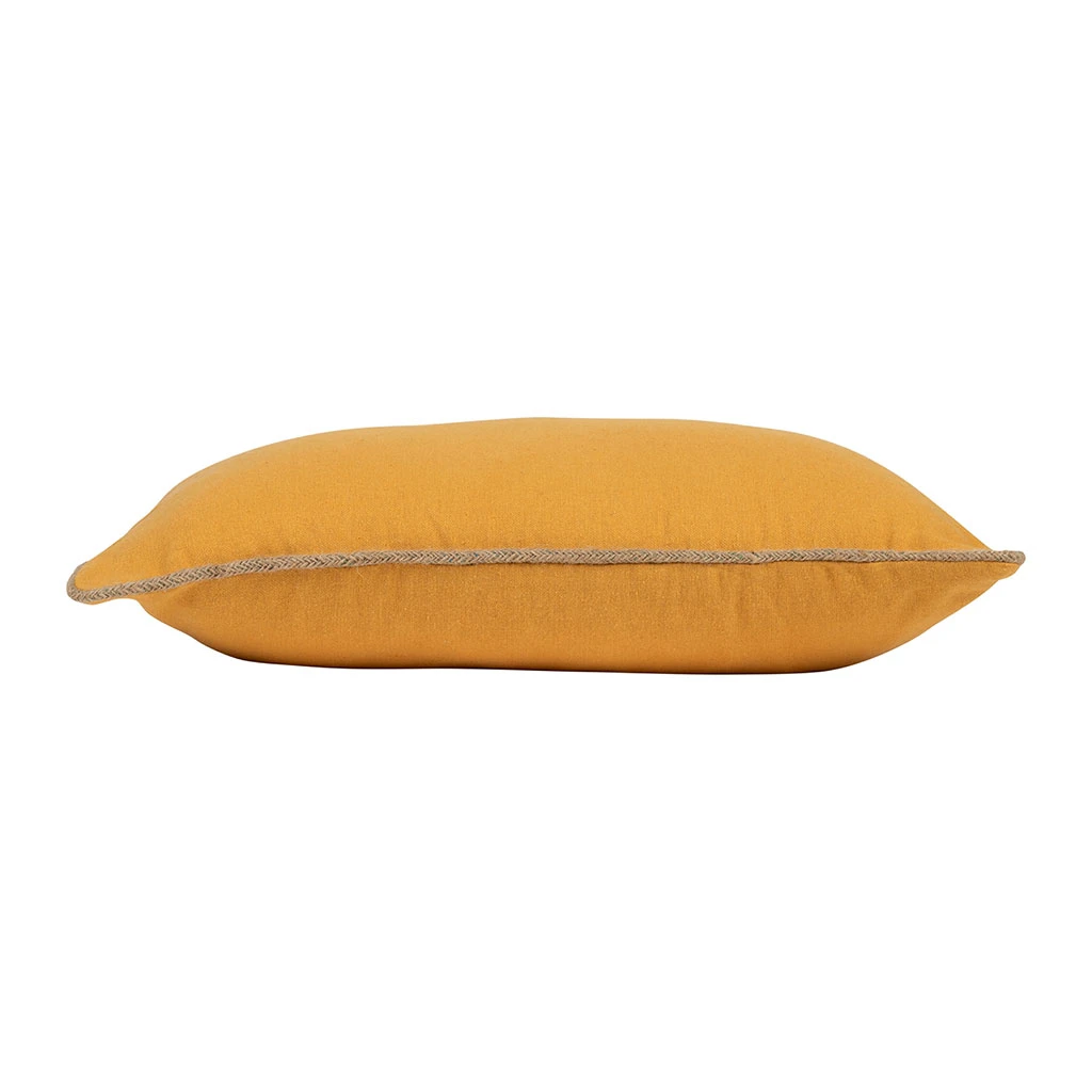 Housse De Coussin En Coton Moutarde 50x30cm - Somptua 5 Housse De Coussin En Coton Moutarde 50x30cm - Somptua – Image 3