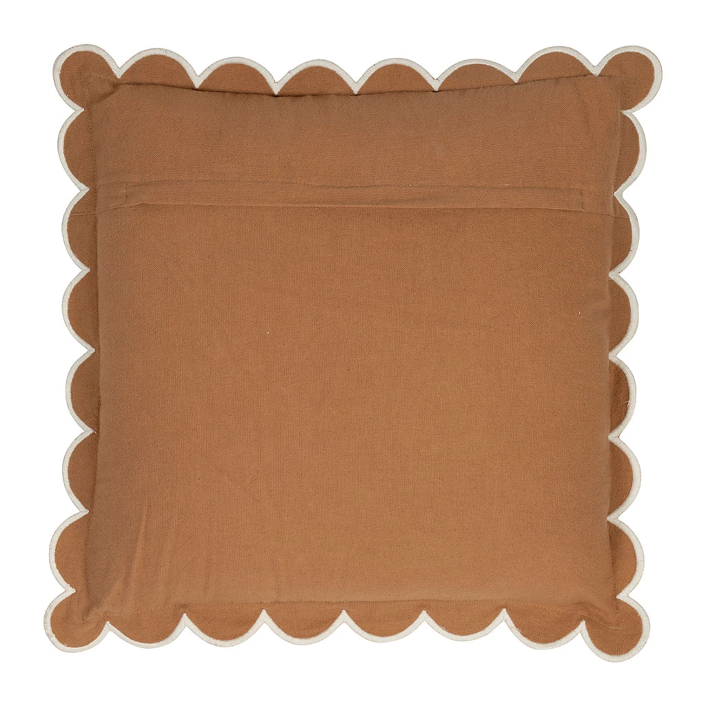 Housse De Coussin En Coton Pêche 45x45cm - Nomadea 4 Housse De Coussin En Coton Pêche 45x45cm - Nomadea – Image 2