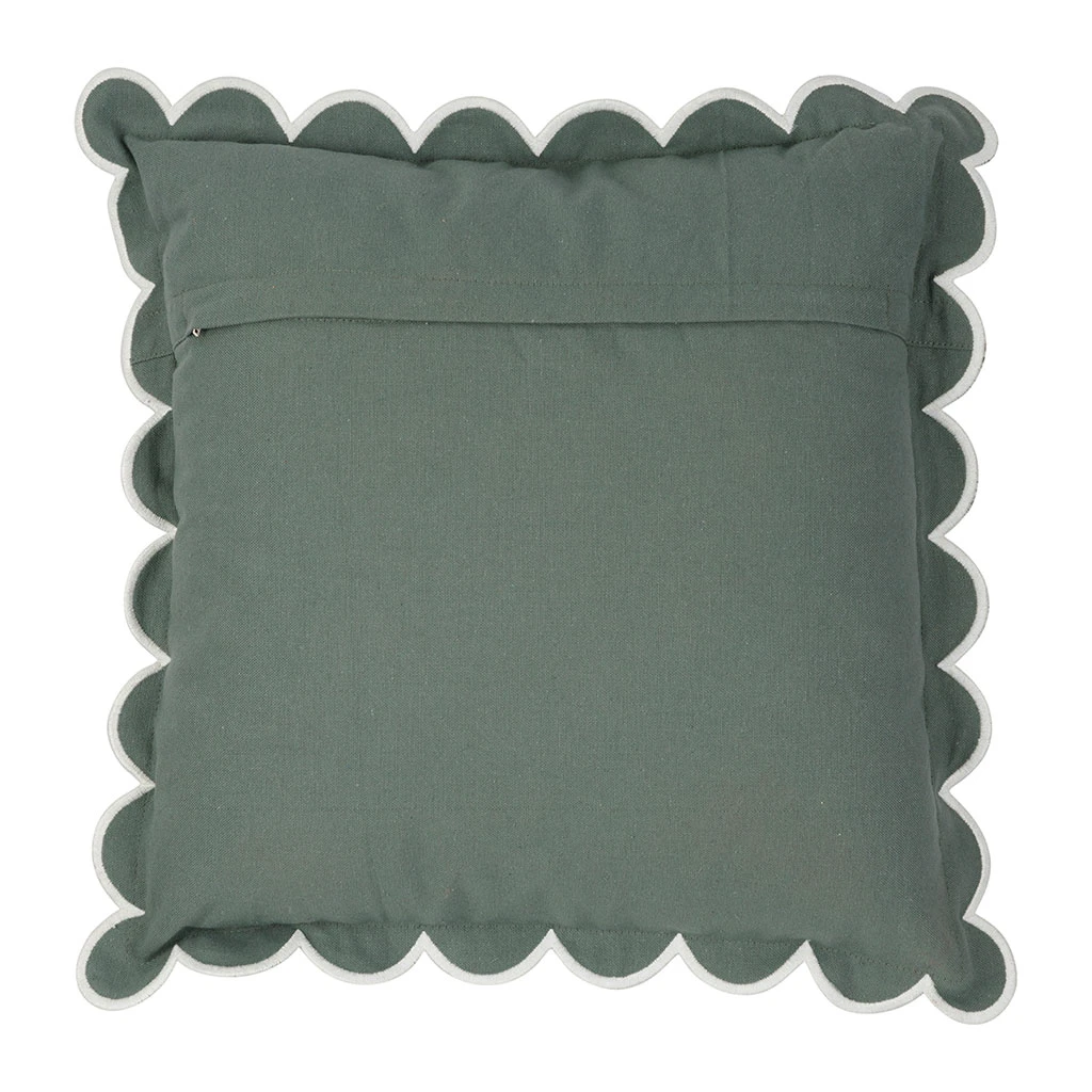 Housse De Coussin En Coton Sauge 45x45cm - Nomadea 5 Housse De Coussin En Coton Sauge 45x45cm - Nomadea – Image 3