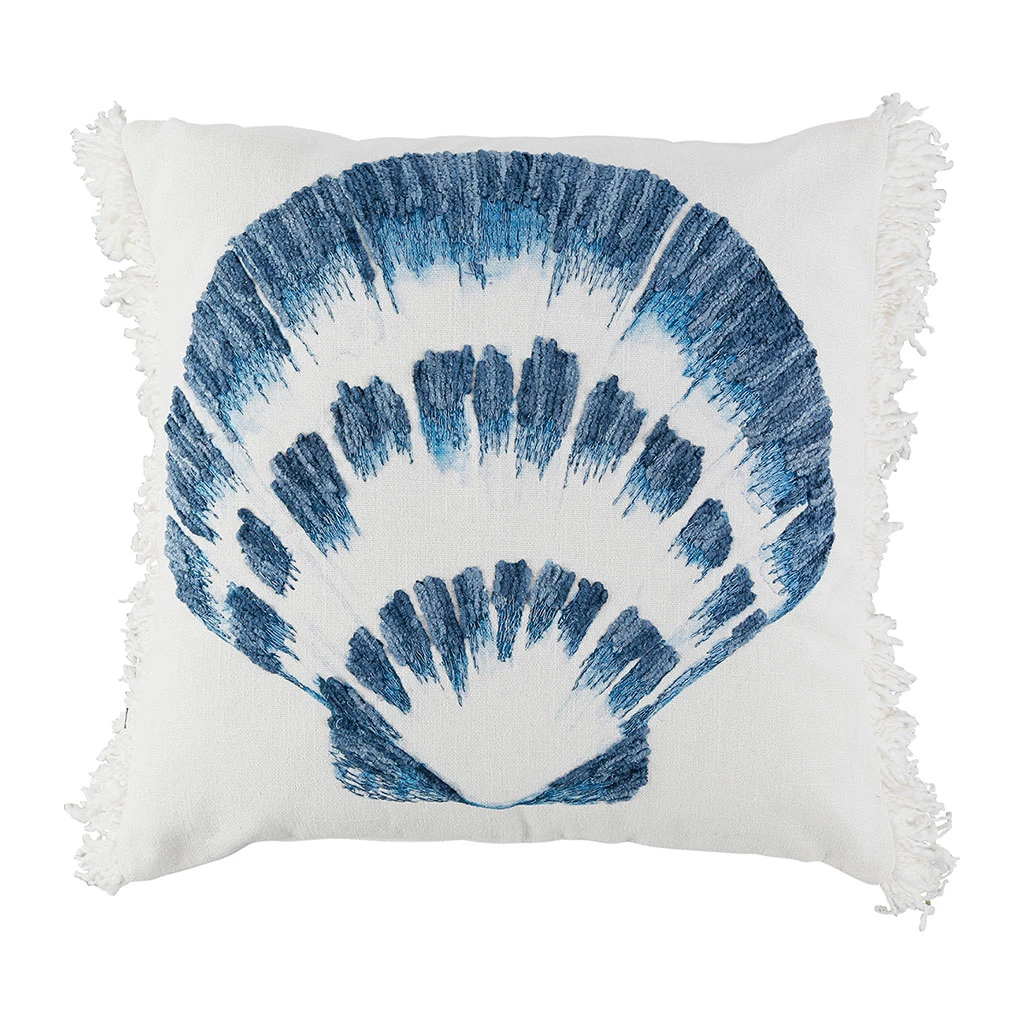 Housse De Coussin En Coton St-jacques Bleu Marine 45x45cm - Bord De Mer 3 Housse De Coussin En Coton St-jacques Bleu Marine 45x45cm - Bord De Mer