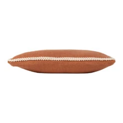 Housse De Coussin En Coton Terracotta 45x45cm - Seguia -Magasin De Literie housse de coussin en coton terracotta 45x45cm seguia 78529 78529 DET02 WEB
