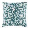 Housse De Coussin En Coton Turquoise Corail 45x45cm - Estran -Magasin De Literie housse de coussin en coton turquoise corail 45x45cm estran 39745 39745 DEB WEB