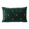 Housse De Coussin En Coton Vert Foncé 50x30cm - Mon Sapin