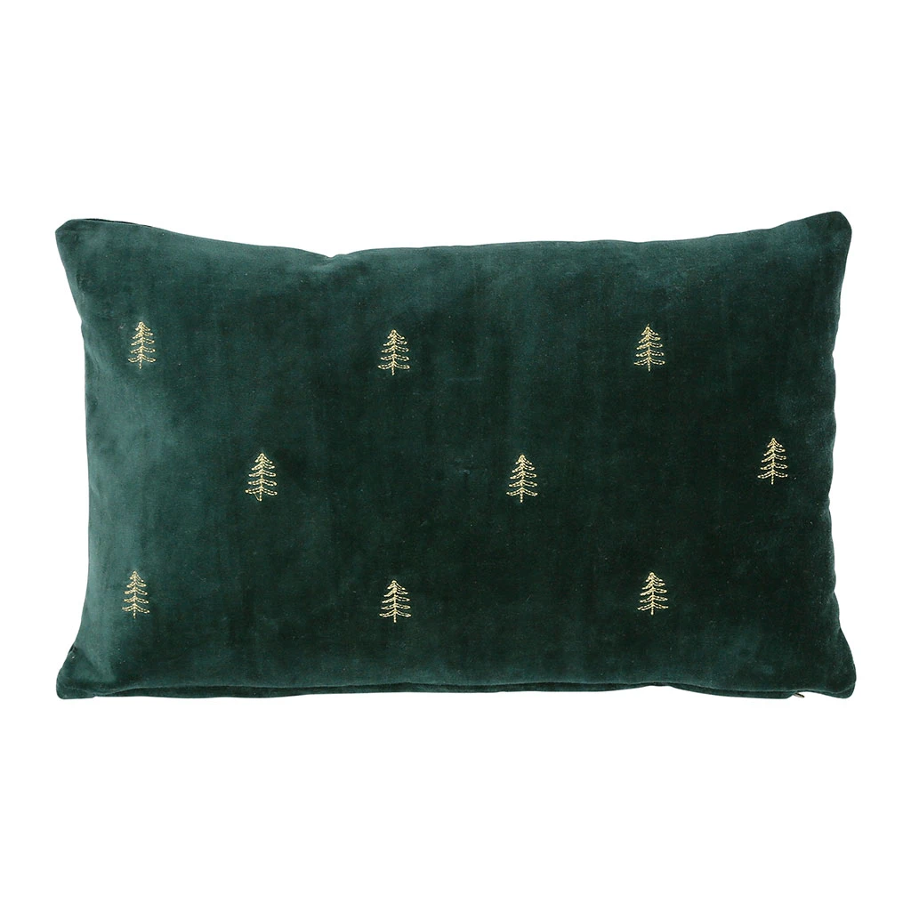Housse De Coussin En Coton Vert Foncé 50x30cm - Mon Sapin 3 Housse De Coussin En Coton Vert Foncé 50x30cm - Mon Sapin
