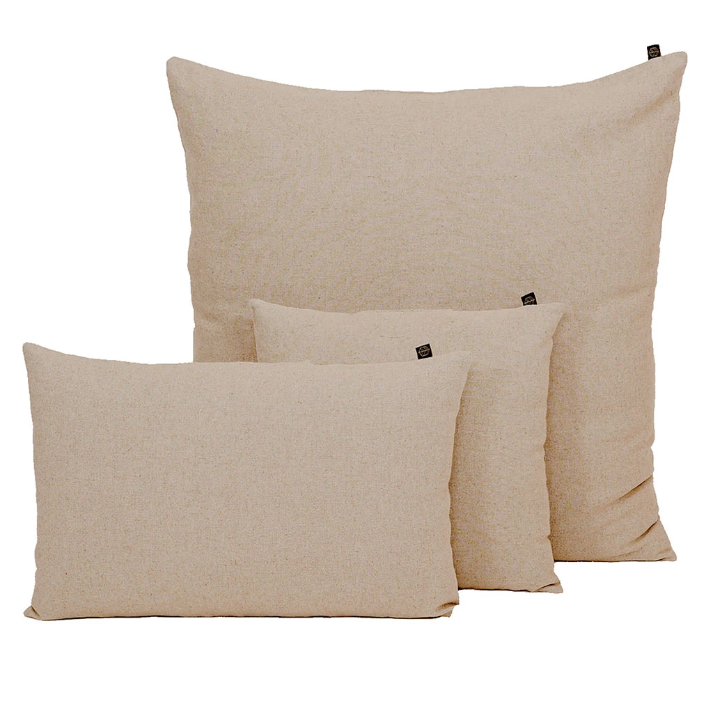 Housse De Coussin En Lin Et Coton Naturel 80x80cm - Figari 3 Housse De Coussin En Lin Et Coton Naturel 80x80cm - Figari
