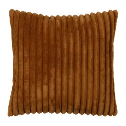 Housse De Coussin En Velours Côtelé Camel 45x45cm - Klosen