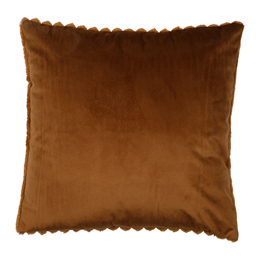 Housse De Coussin En Velours Côtelé Camel 45x45cm - Klosen 4 Housse De Coussin En Velours Côtelé Camel 45x45cm - Klosen – Image 2
