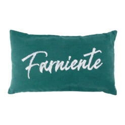 Housse De Coussin Farniente En Coton Emeraude 50x30cm - Mare