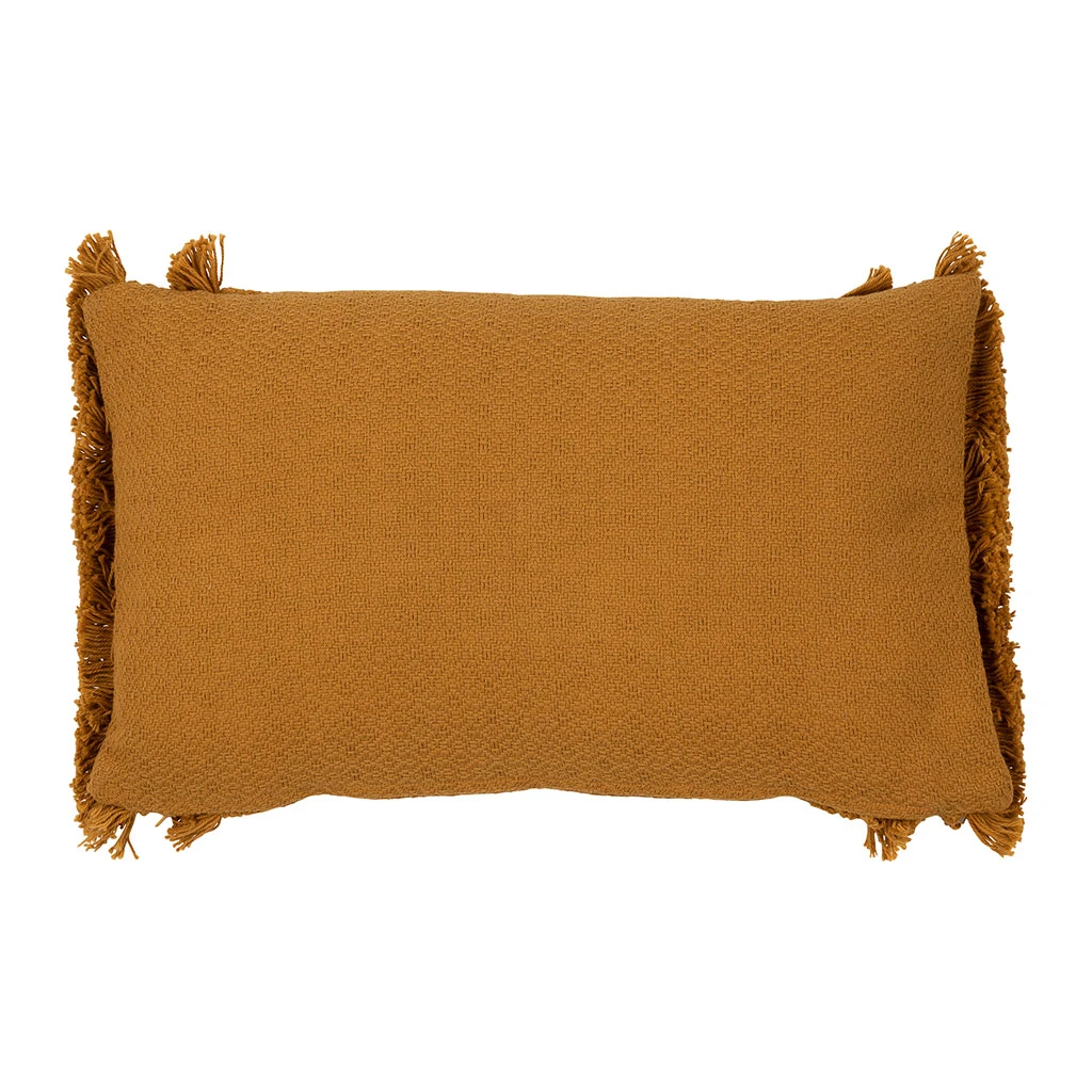 Housse De Coussin Amerida Moutarde En Coton 5 Housse De Coussin Amerida Moutarde En Coton – Image 3