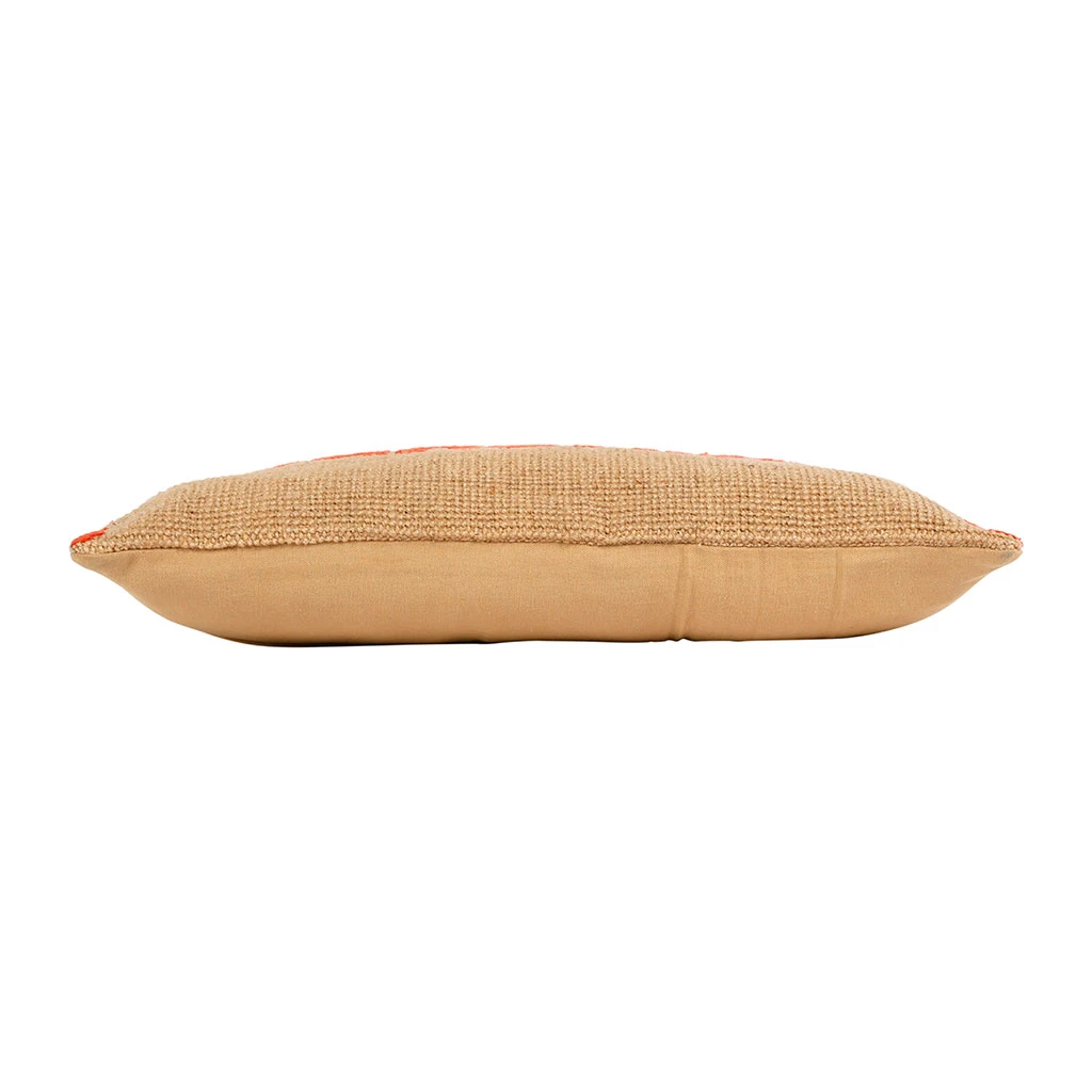 Housse De Coussin Sunshine En Coton Et Jute Naturel Corail 50x30cm - Seguia 5 Housse De Coussin Sunshine En Coton Et Jute Naturel Corail 50x30cm - Seguia – Image 3