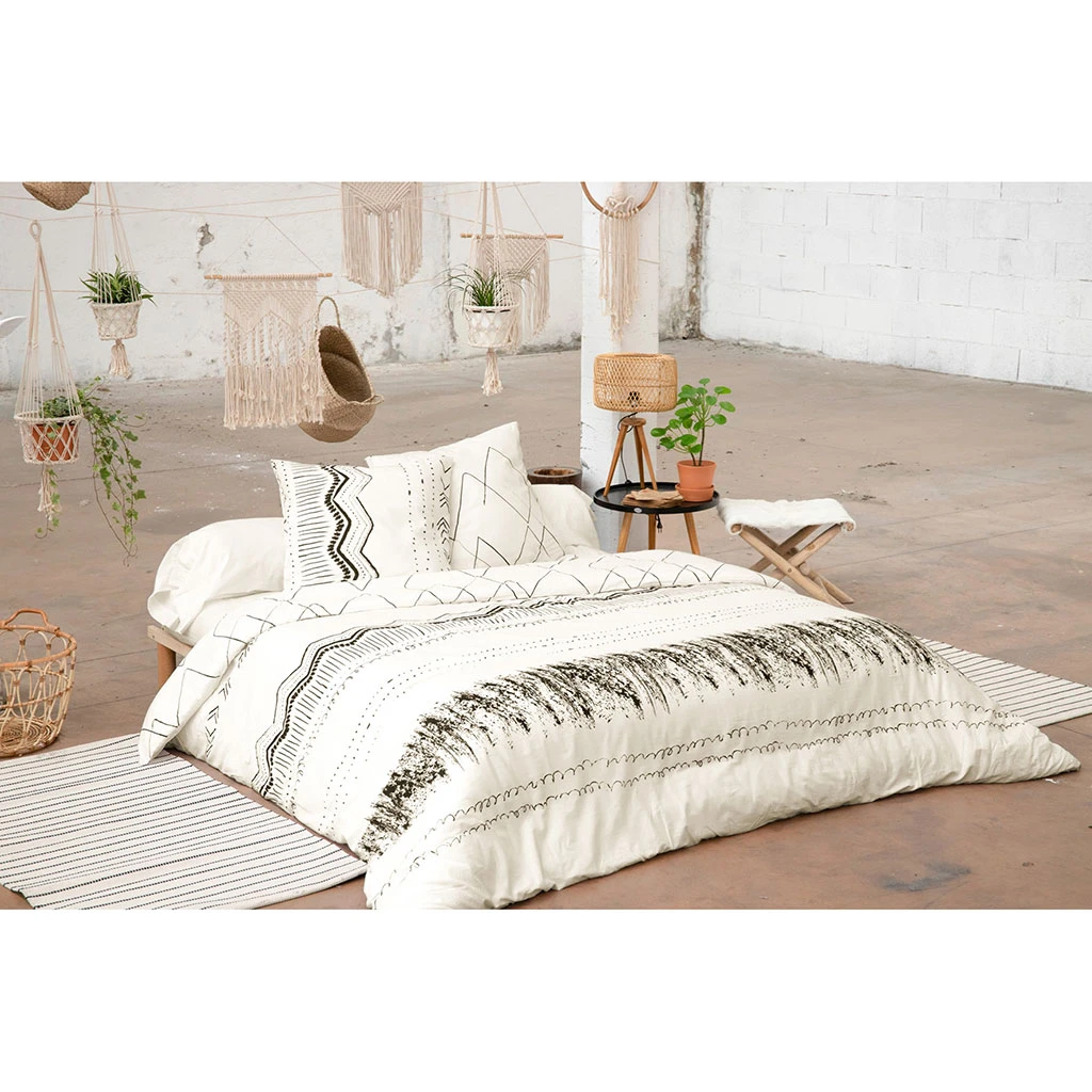 Housse De Couette 240x220 Cm Et 2 Taies D'oreiller 60x60cm Berbère - Gaia 3 Housse De Couette 240x220 Cm Et 2 Taies D'oreiller 60x60cm Berbère - Gaia