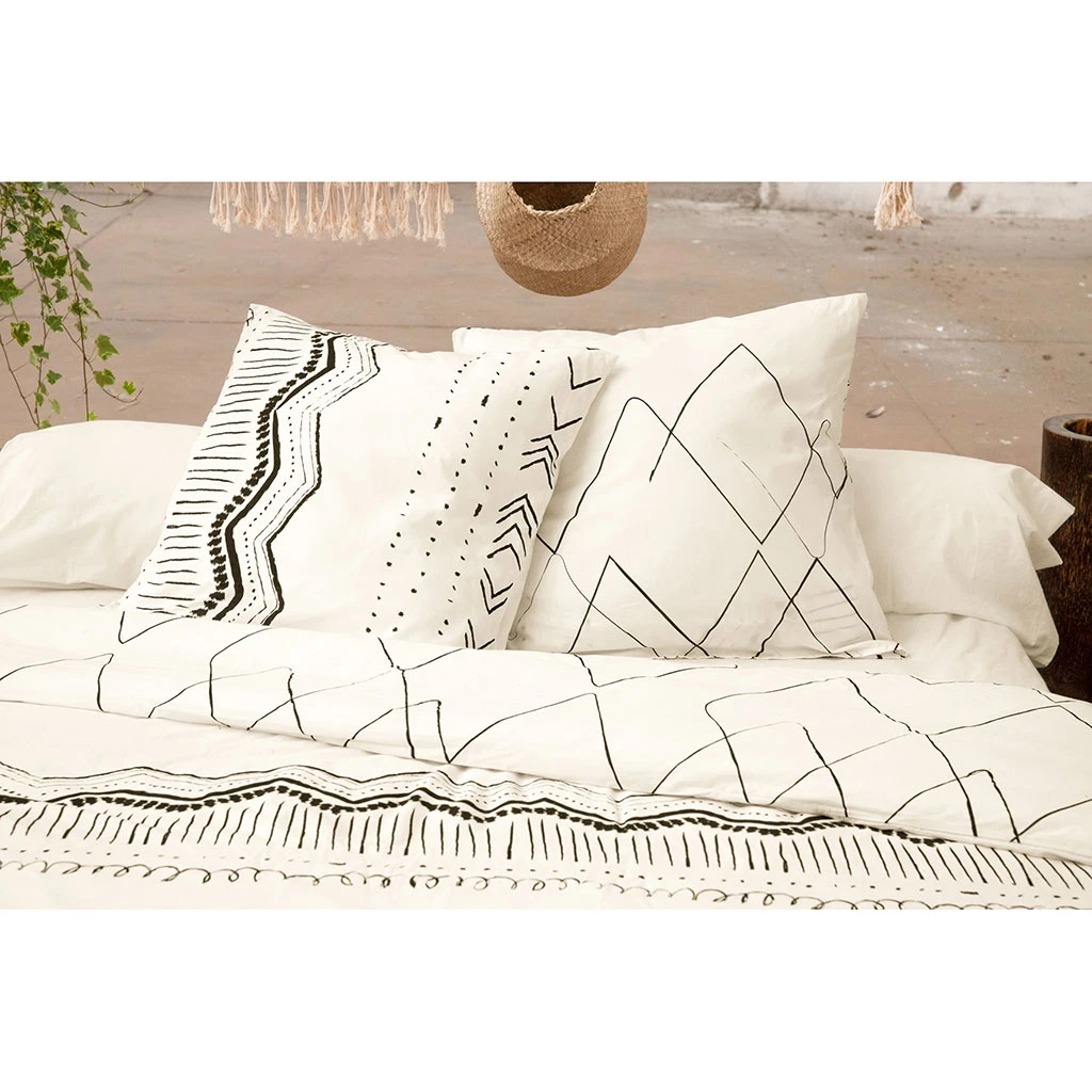 Housse De Couette 240x220 Cm Et 2 Taies D'oreiller 60x60cm Berbère - Gaia 4 Housse De Couette 240x220 Cm Et 2 Taies D'oreiller 60x60cm Berbère - Gaia – Image 2