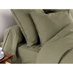 Taie D'oreiller En Flanelle Romarin 50x70cm - Candice 7 Taie D'oreiller En Flanelle Romarin 50x70cm - Candice -Magasin De Literie taie d oreiller 50x70cm flanelle unie candice romarin 658926 658926 FRN02 WEB 1