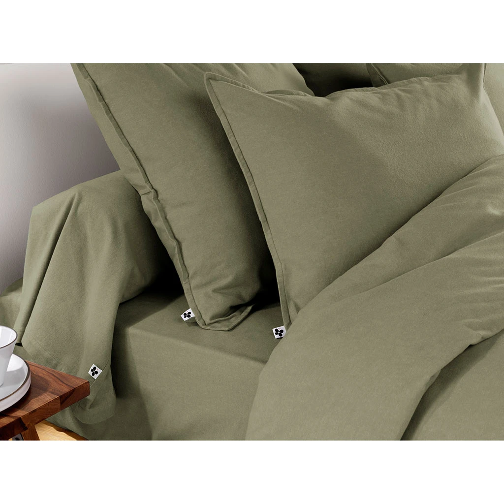 Taie D'oreiller En Flanelle Romarin 50x70cm - Candice 5 Taie D'oreiller En Flanelle Romarin 50x70cm - Candice – Image 3