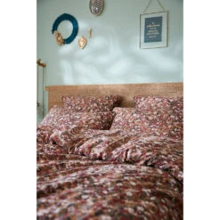 Taie D'oreiller En Gaze De Coton Imprimée Camel 50x70cm - Capucine