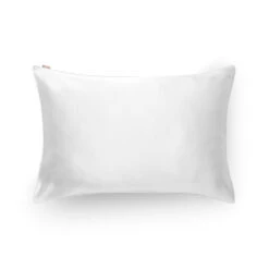 Taie D'oreiller En Soie Blanc 76x51cm